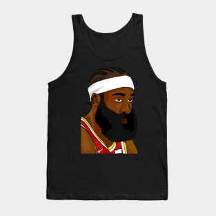 James Harden in Cornrows Tank Top